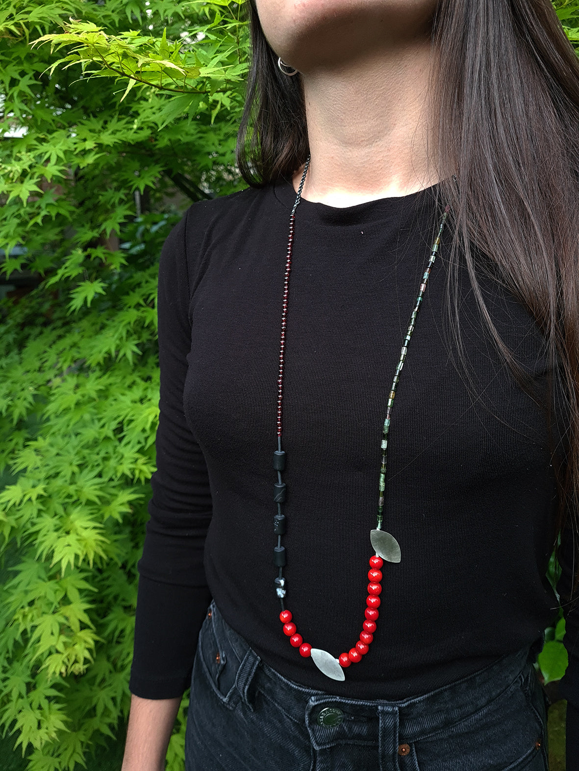 Leaves. Necklace from the 80 collection.