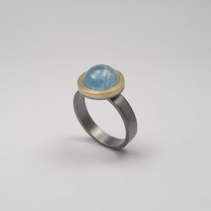 Anillo aguamarina. 9 Óxido