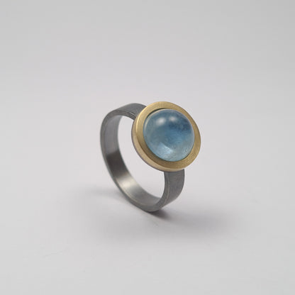 Anillo aguamarina. 9 Óxido