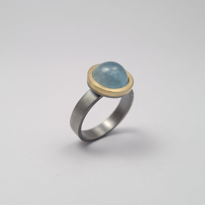 Anillo aguamarina. 9 Óxido