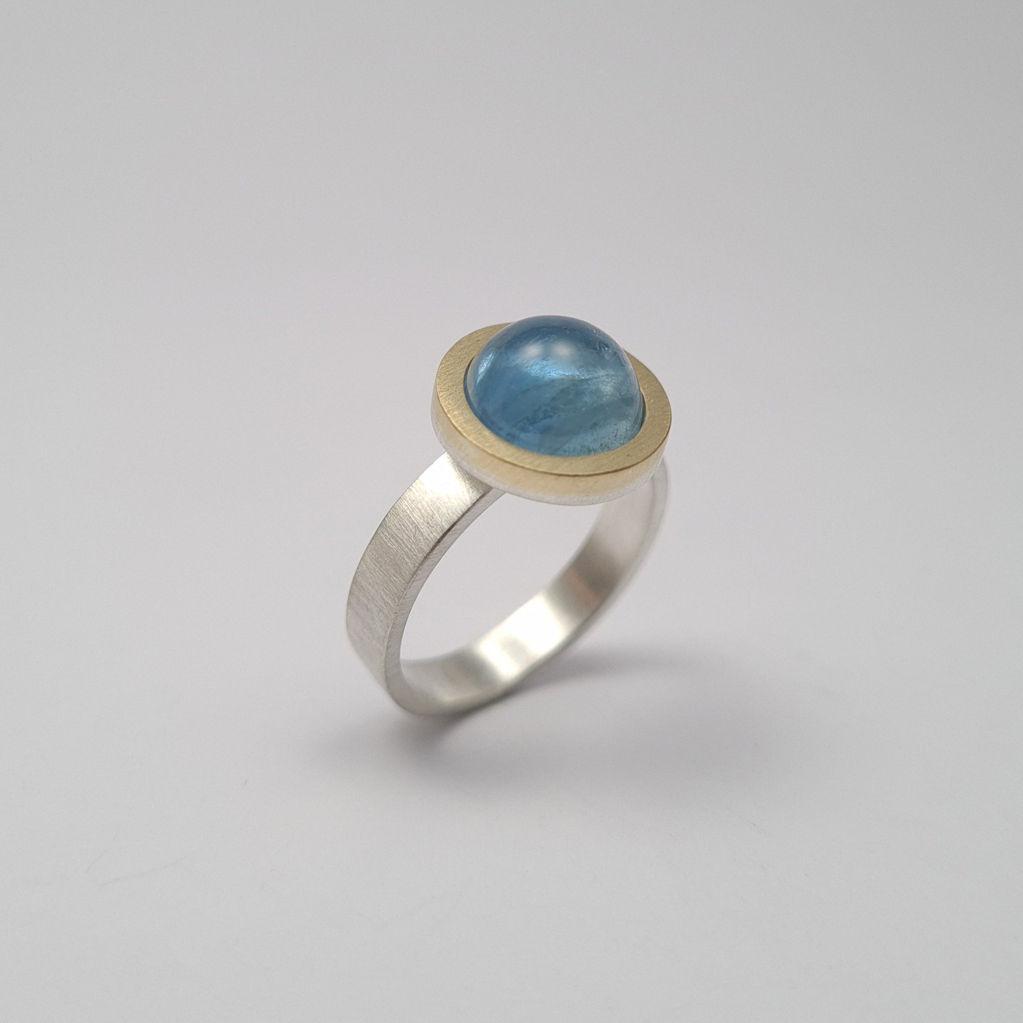 Aquamarine ring. Oxide