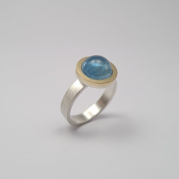 Aquamarine ring. Oxide