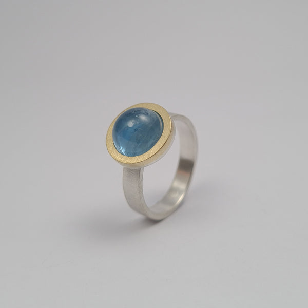 Aquamarine ring. Oxide