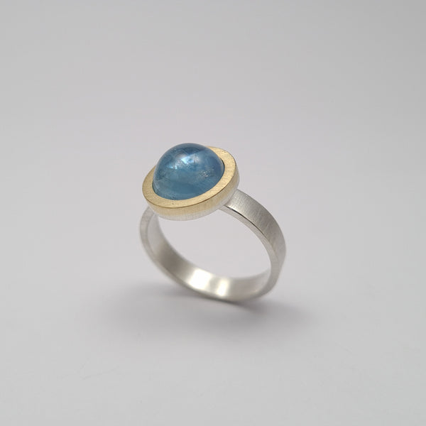 Aquamarine ring. Oxide
