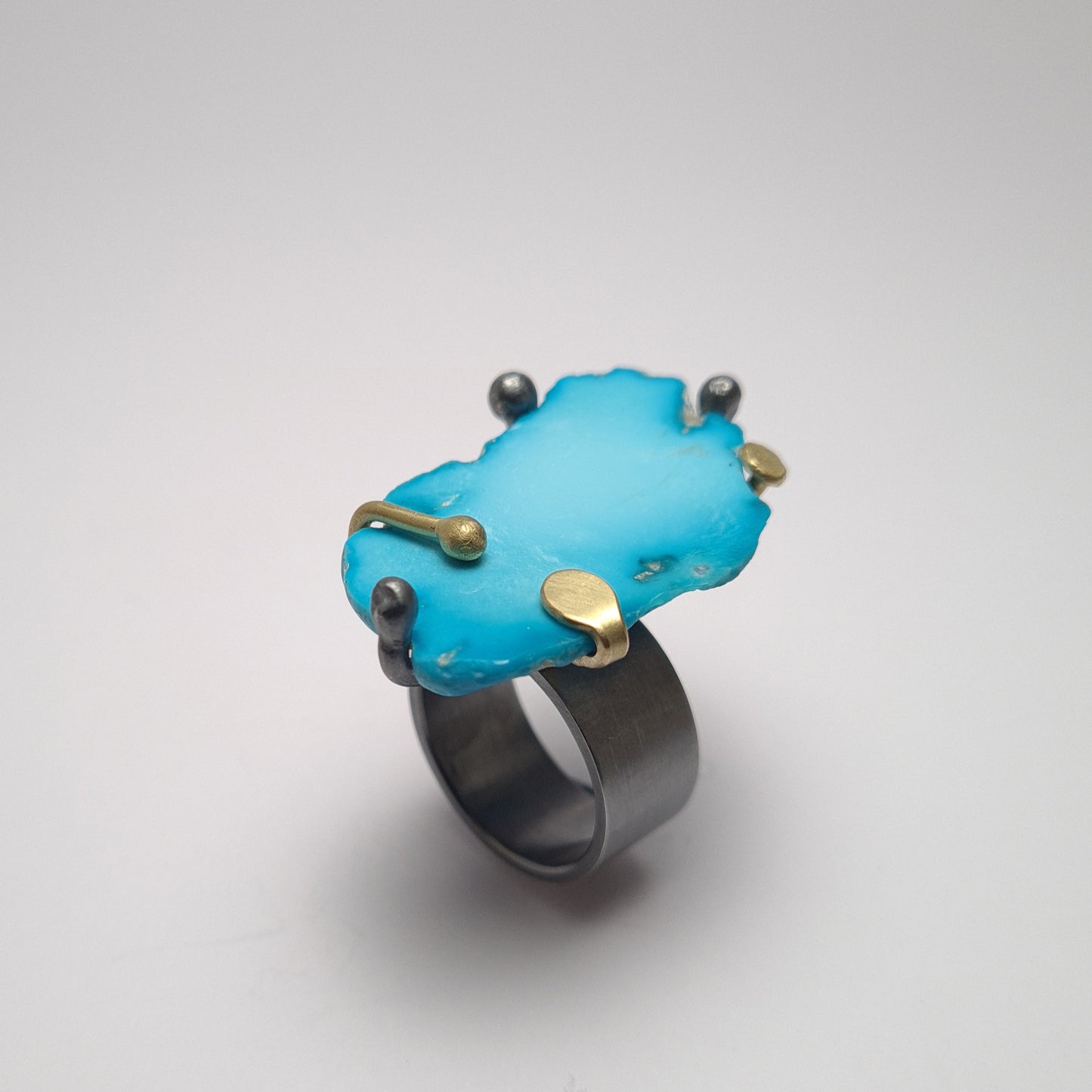 Wild turquoise ring