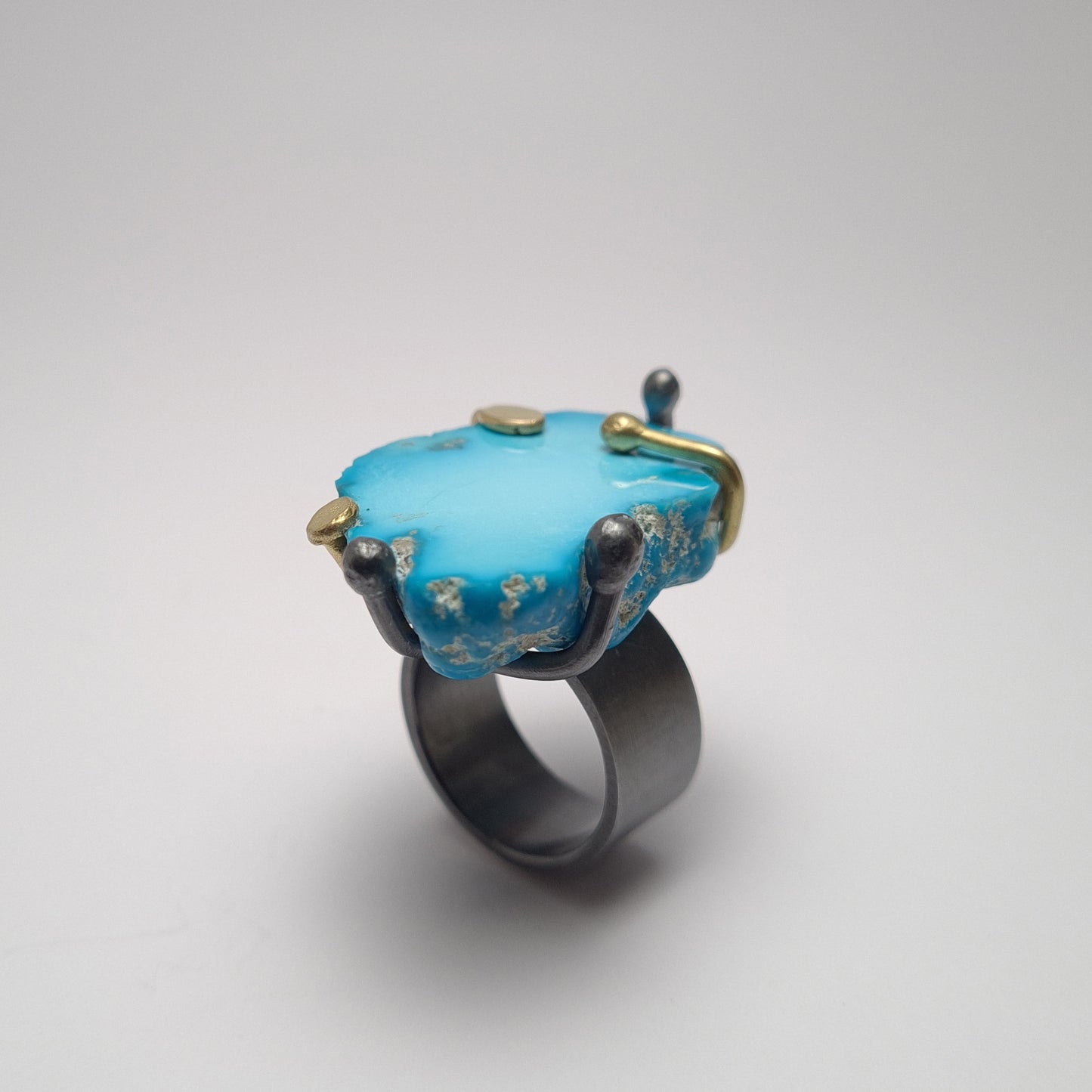 Wild turquoise ring