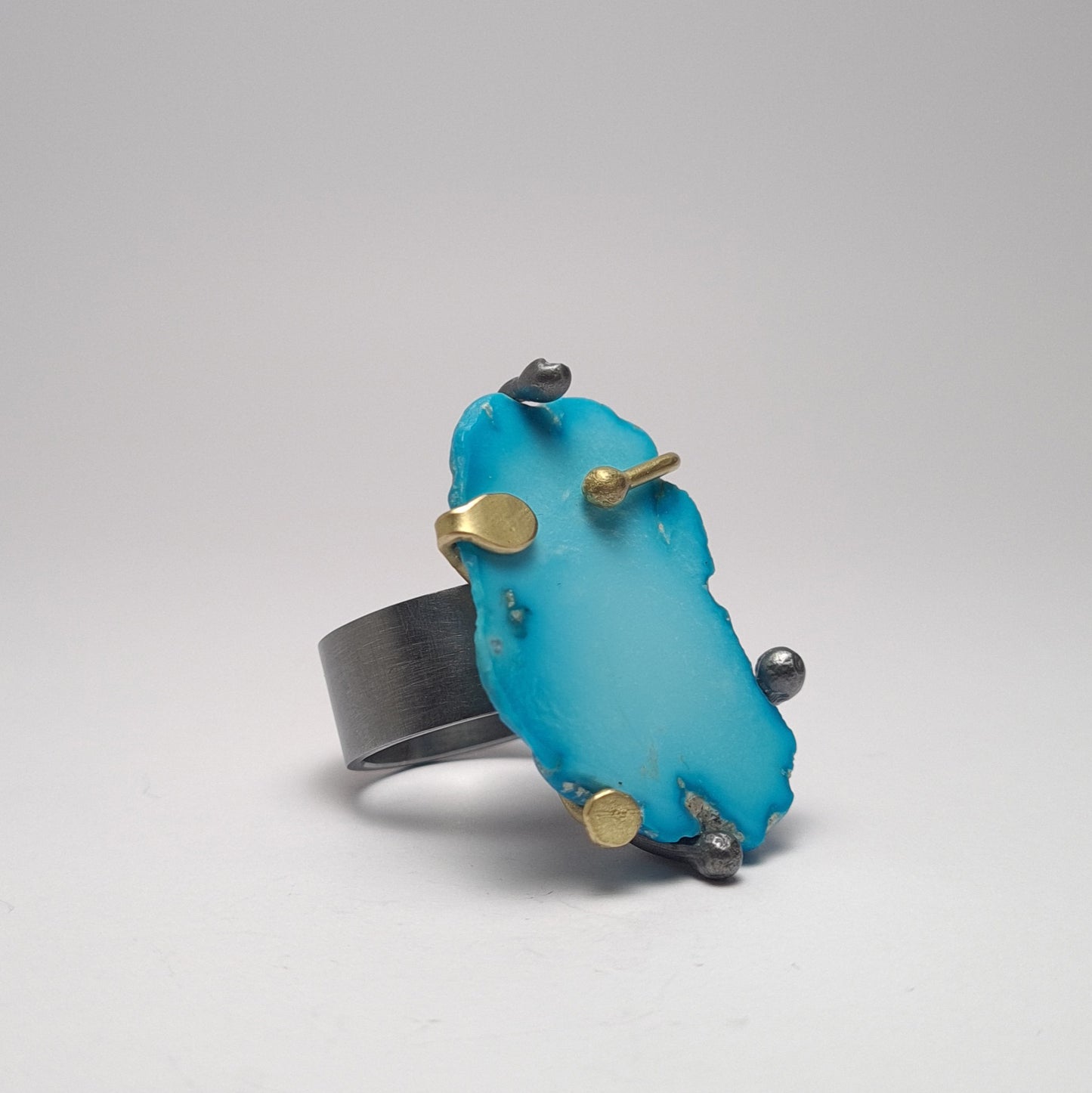 Wild turquoise ring