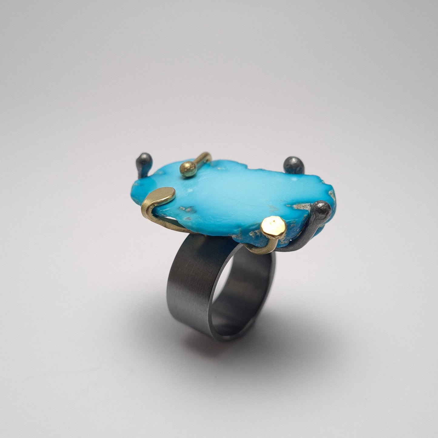 Wild turquoise ring