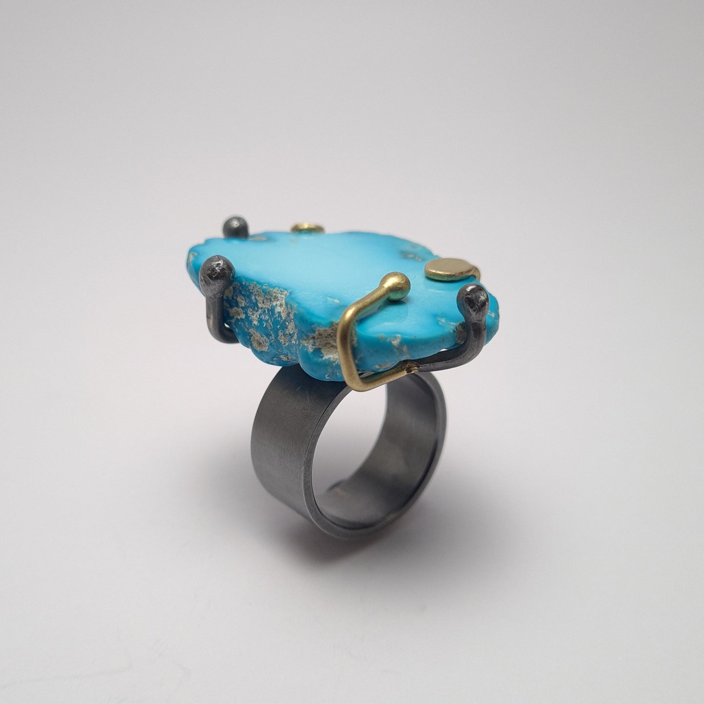 Wild turquoise ring