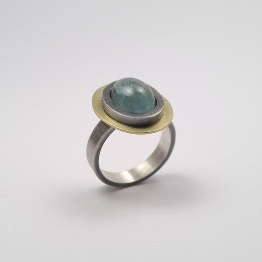 Aquamarine ring. PTO