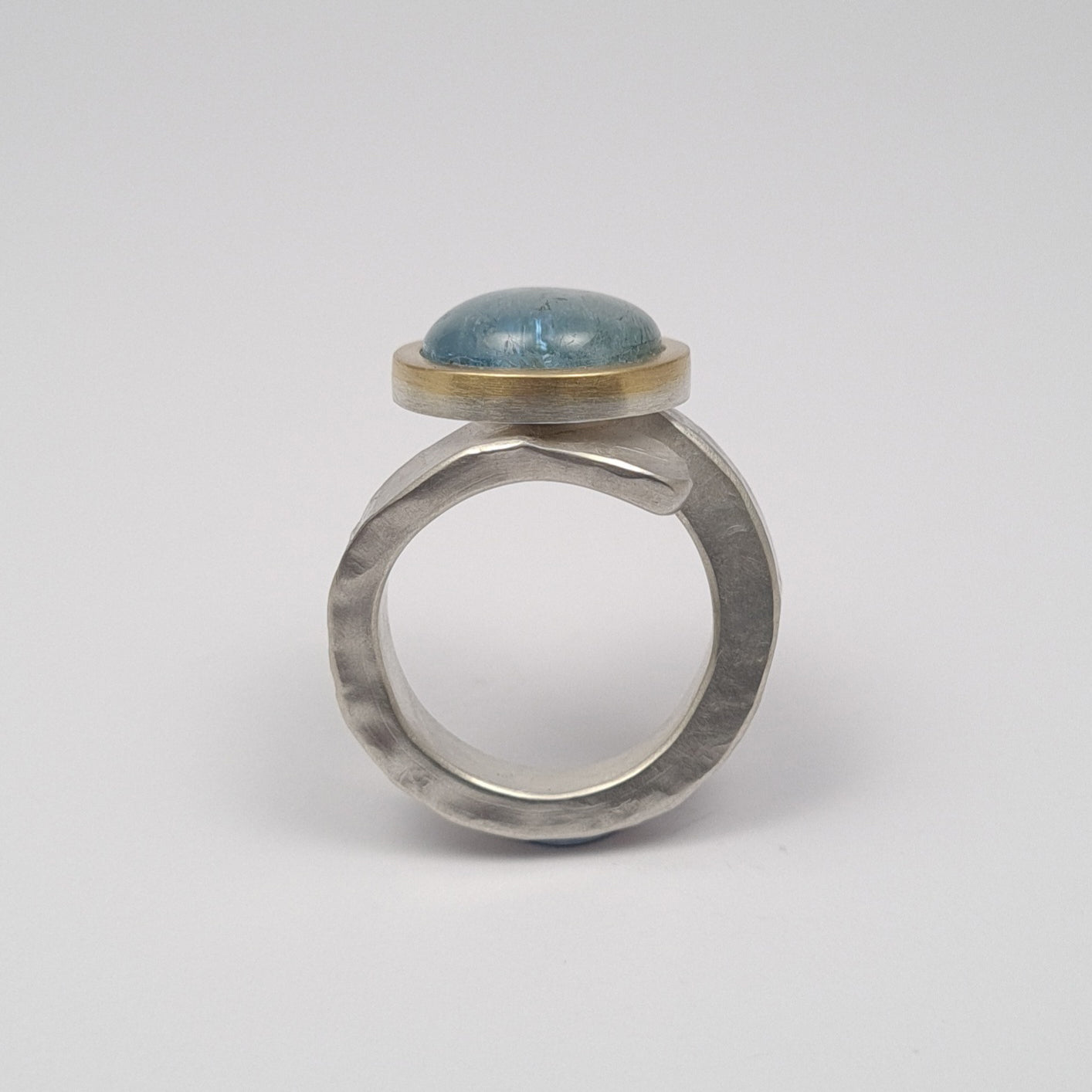 ForJa ring crossed with aquamarine. YES