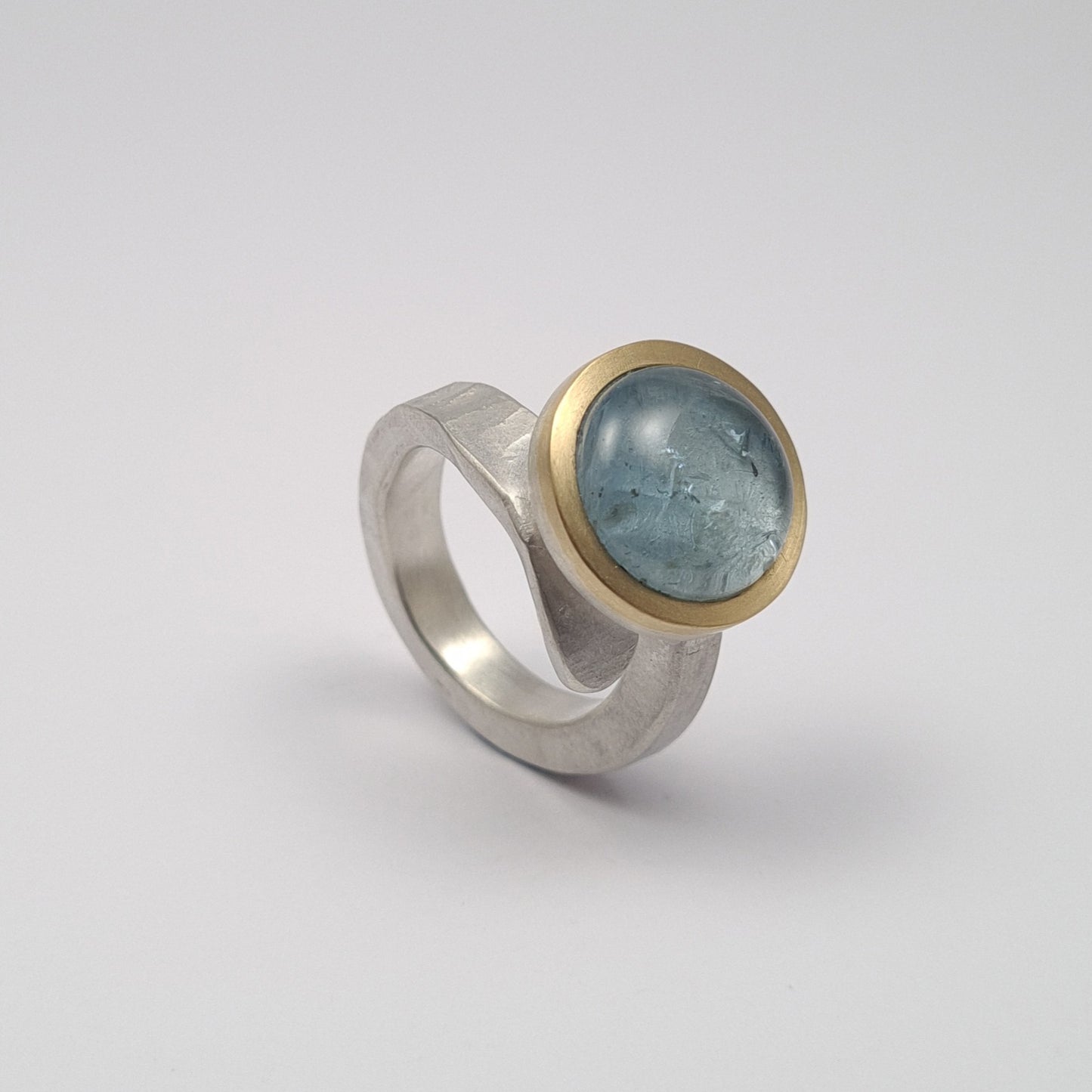 ForJa ring crossed with aquamarine. YES