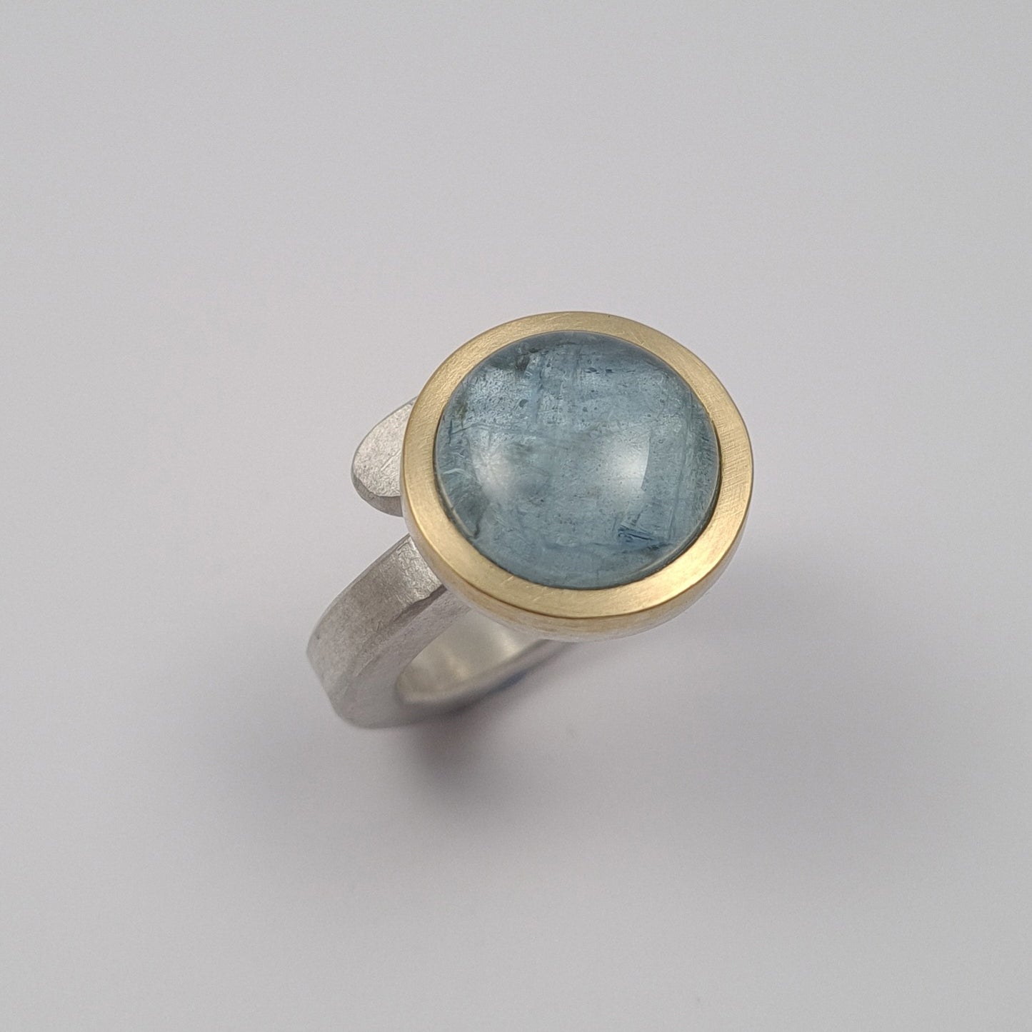 ForJa ring crossed with aquamarine. YES