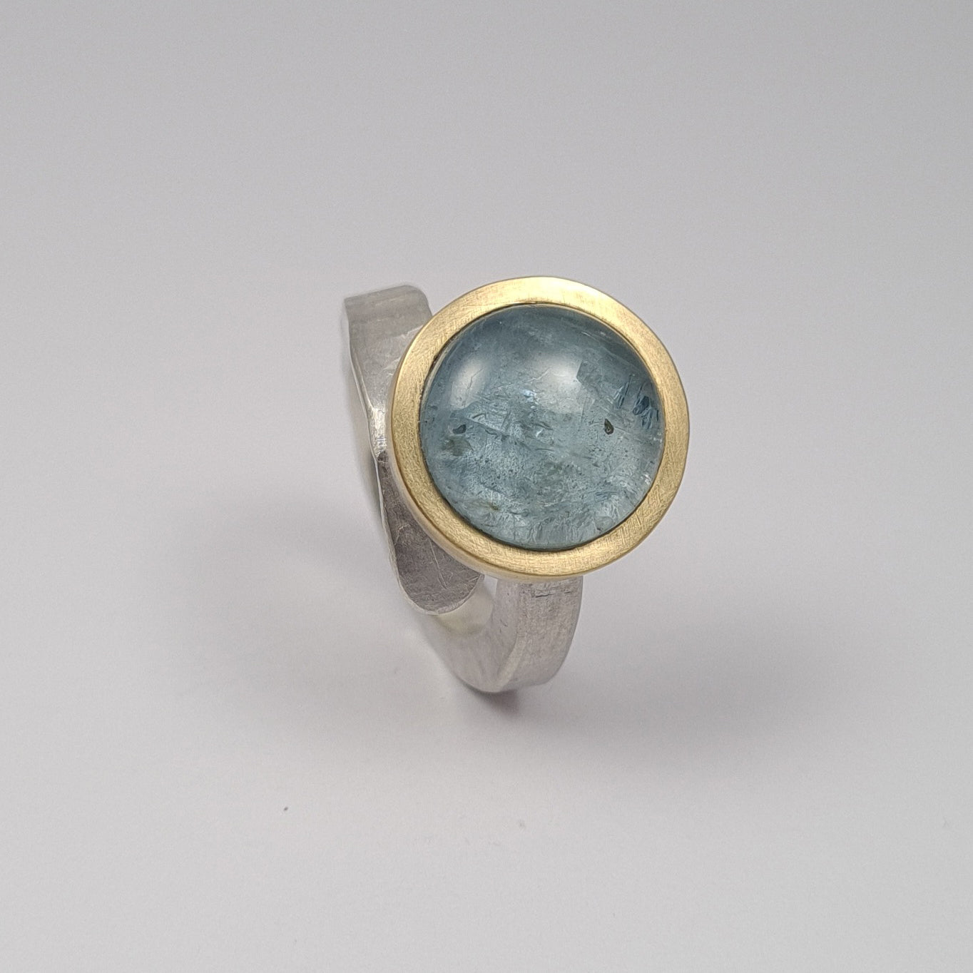 ForJa ring crossed with aquamarine. YES