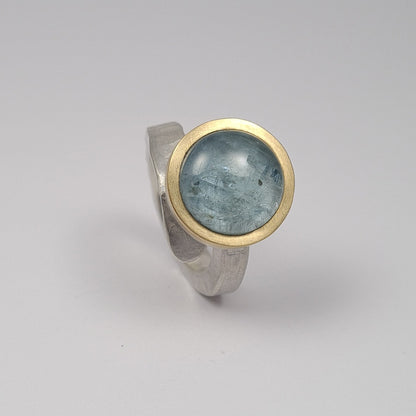 ForJa ring crossed with aquamarine. YES