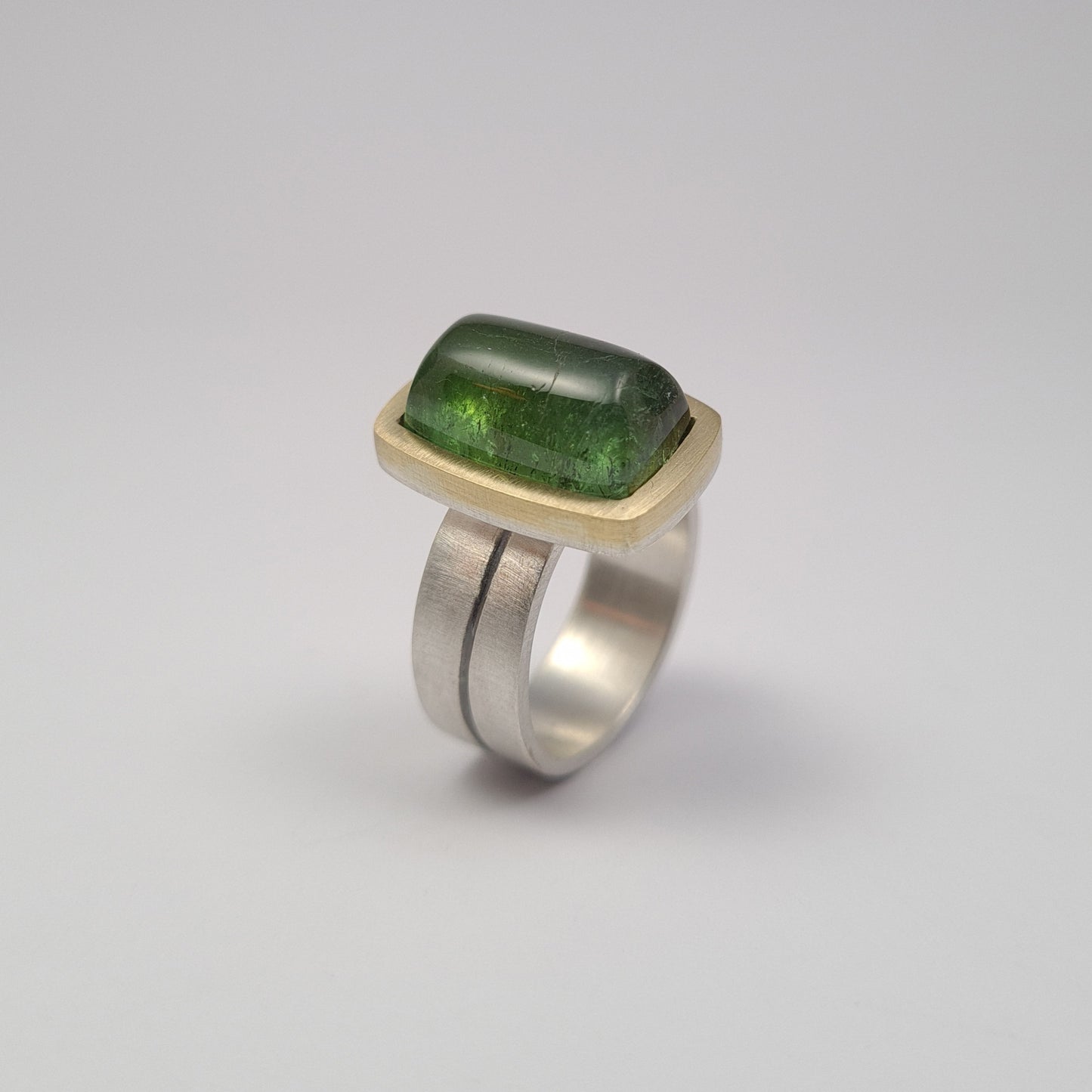 Green tourmaline ring