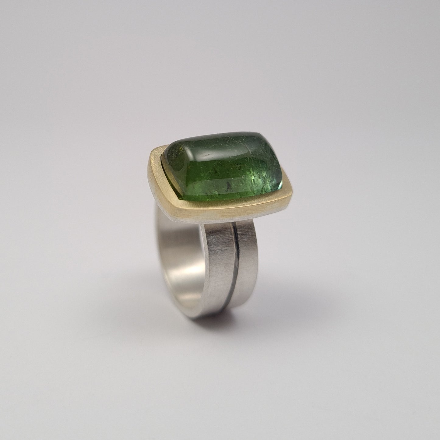 Green tourmaline ring