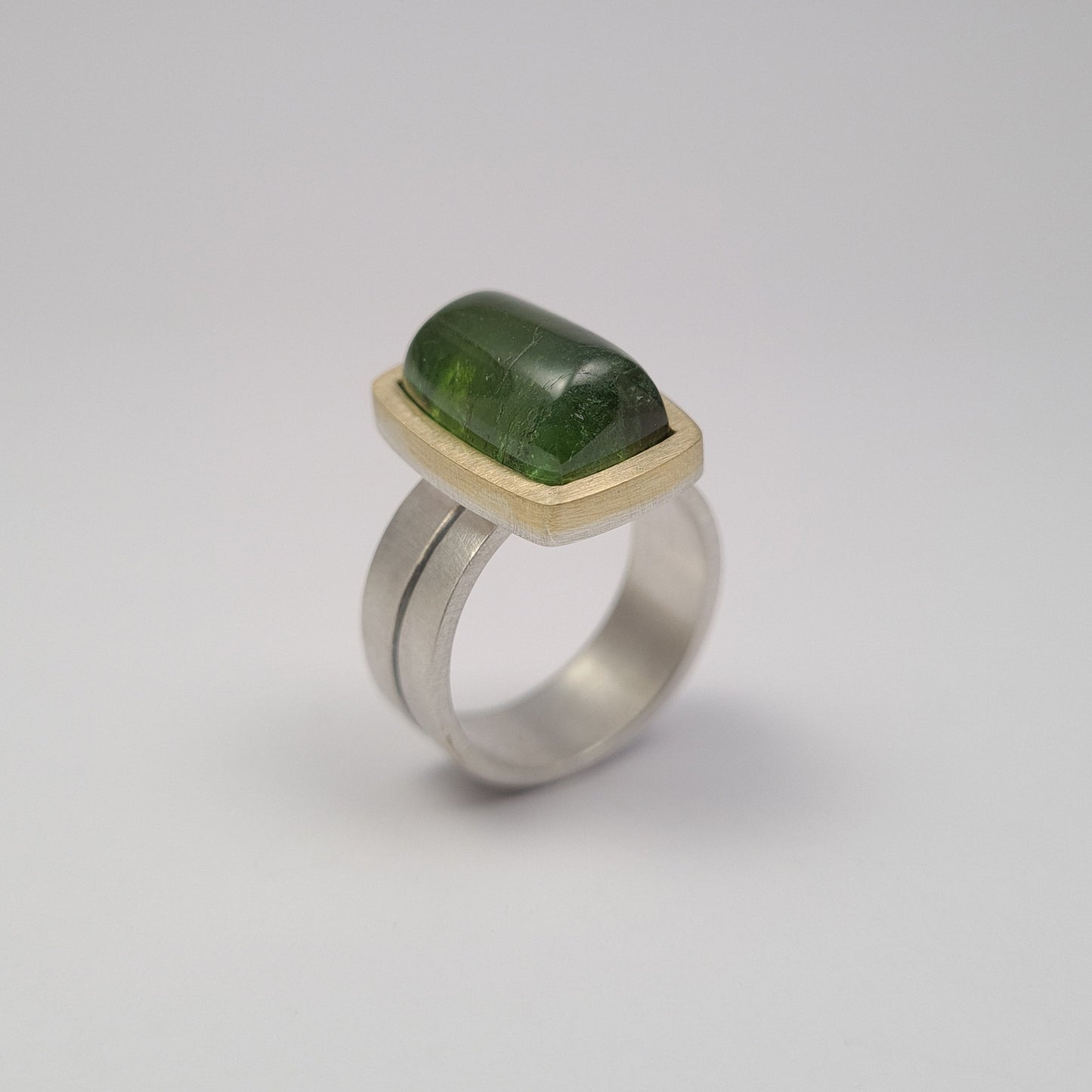 Green tourmaline ring