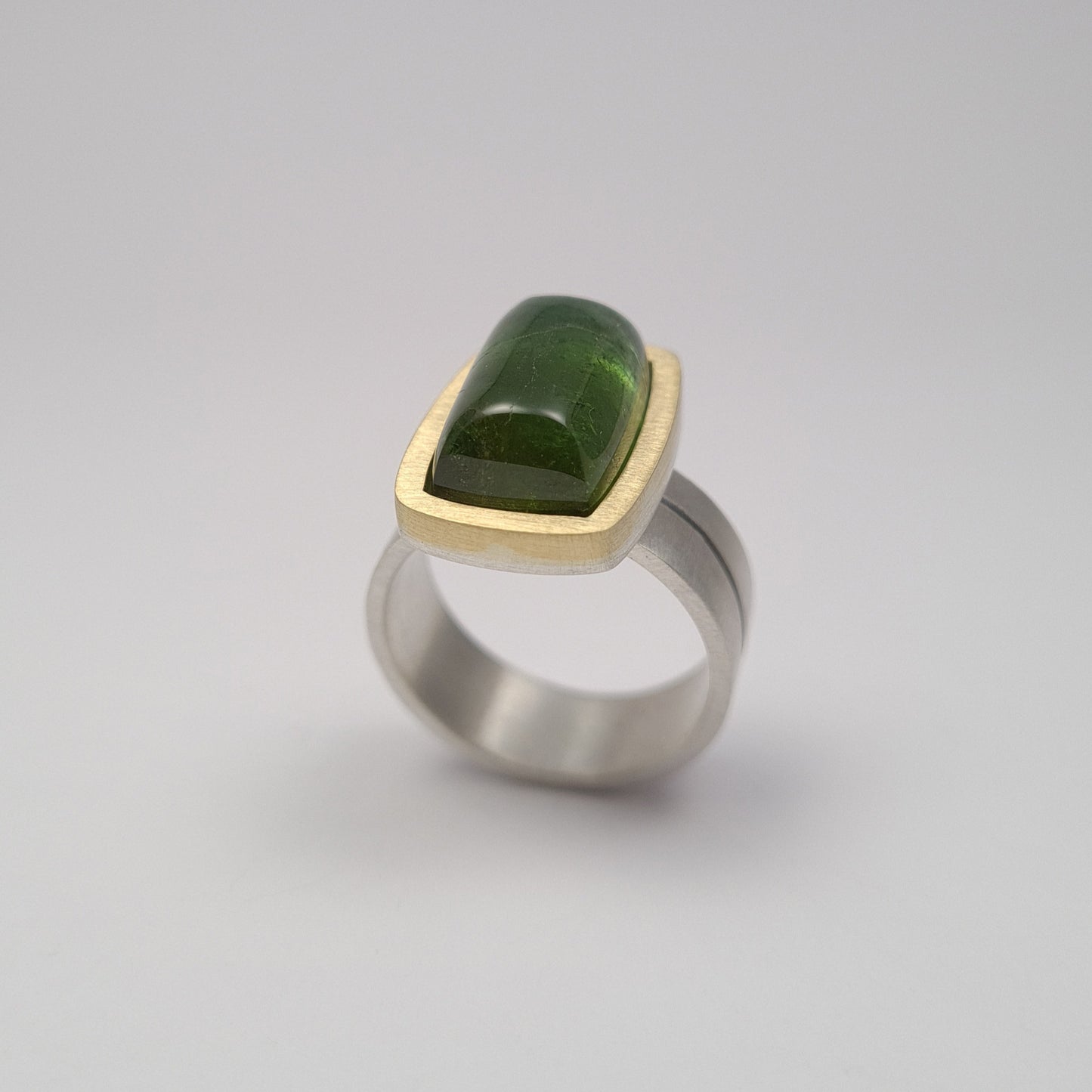 Green tourmaline ring