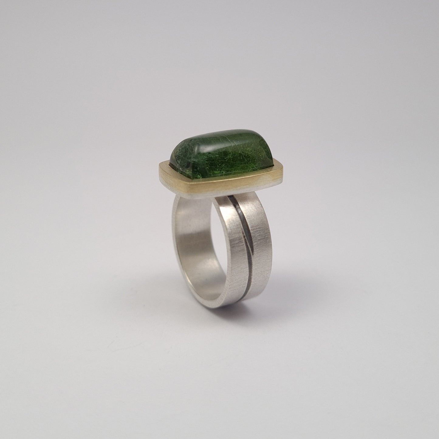 Green tourmaline ring