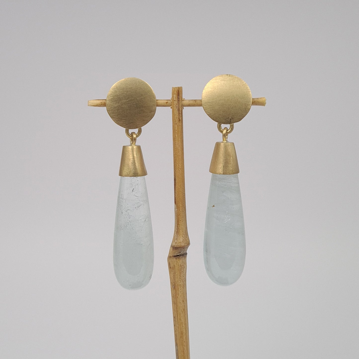 Aquamarine drop earrings