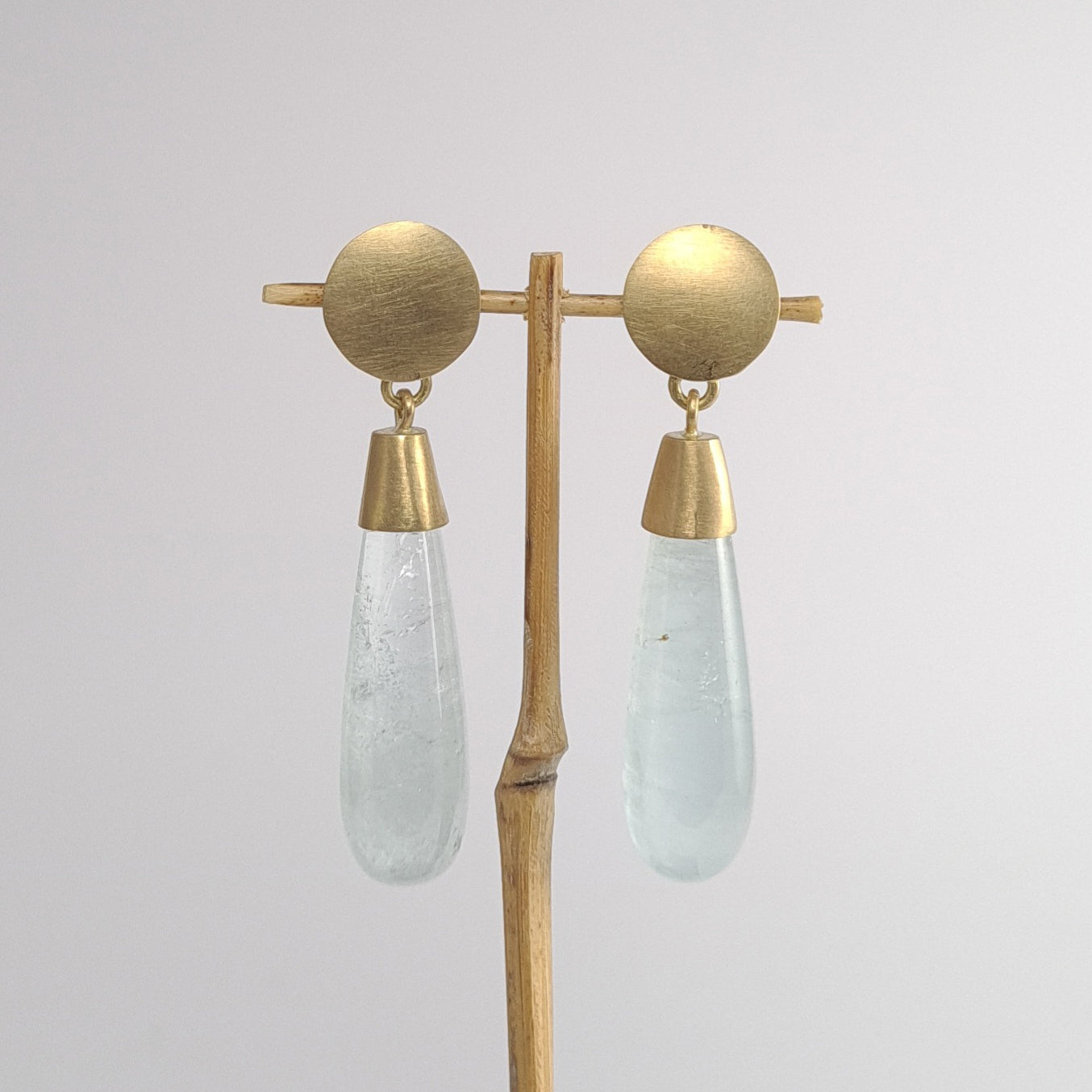 Aquamarine drop earrings