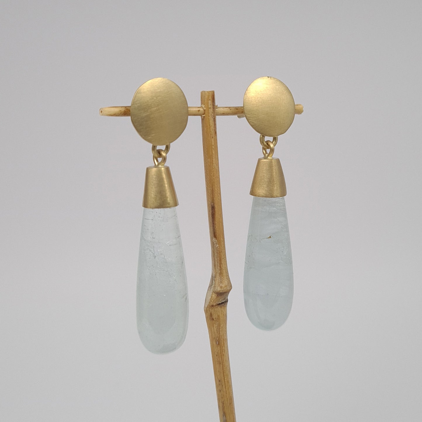 Aquamarine drop earrings