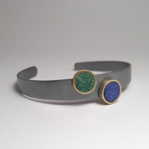 Pulsera por casualidad. Azul, verde.