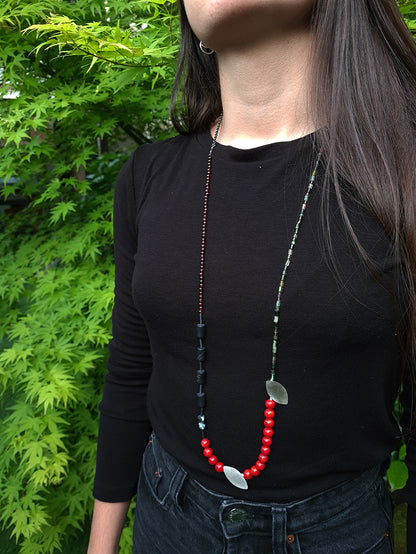 Leaves. Necklace from the 80 collection.